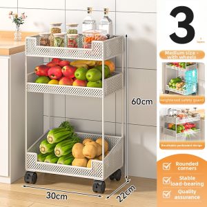 Multifunctional Movable Vegetable Storage Rack