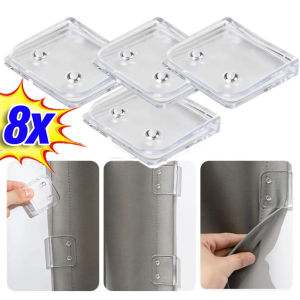 2/4/8Pcs Shower Curtain Clips Windproof Fixer Holder Self Adhesive Curtain Clips Anti Slip Bedsheet Clip Home Decoration Accessory