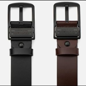 Sabuk kulit sapi asli sapi 2 lapisan korea fashion Gaya kancing pin klasik original importIkat Pinggang pria  belt BGS-056