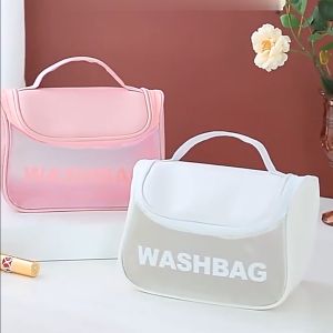 BF-T52 Tas Kosmetik Washbag Transparan Portable Multifungsi / Tas Make Up Transparan Waterproof