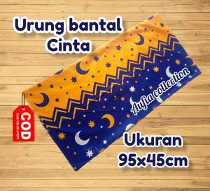Urungan Bantal Cinta Resleting Buat Isi Kapuk Ukuran 95x45 Murah