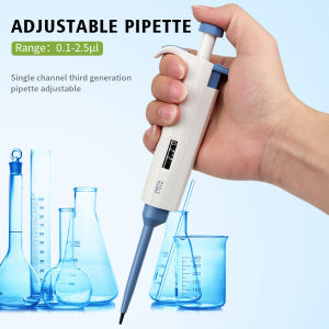 Pipette Single Channel Pipette Adjustable Micropipette For Pipettor Tips Laboratory Equipment Tools 0.1-2.5UL / 1000-5000UL