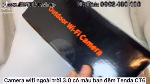 Camera wifi ngoài trời 3.0 có màu ban đêm Tenda CT6 - chính hãng