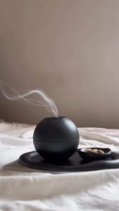 Tempat Bakar Dupa Kerucut Model Bulat Diameter 7 Cm / Mabkhara Tempat Bukhur + Saringan Besi