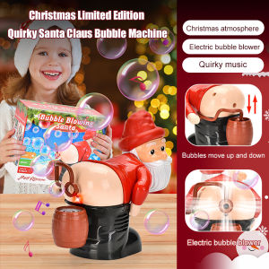 Electric Father Christmas Bubble Machine Christmas Bubble Machine Fart Lights Bubble Machine Cute Kids Toys Bubble Machine圣诞老人泡泡机