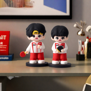 Sasha Head Collectible Figurine Wang Chuqin Sun Yingsha Combination Display Model National Table Tennis Commemorative Gift