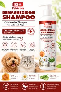 Bio petactive dermahexdine shampoo cat/dog 250ml