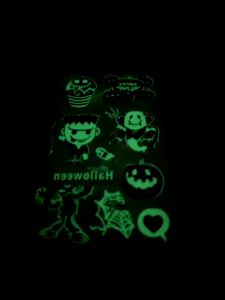 Halloween Childrens Cartoon Luminous Tattoo Waterproof Stickers Glow In The Dark Creative Tattoo Stickers