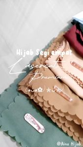 Hijab Segi Empat Voal Miracle Laser Cut Premium Aina Hijab
