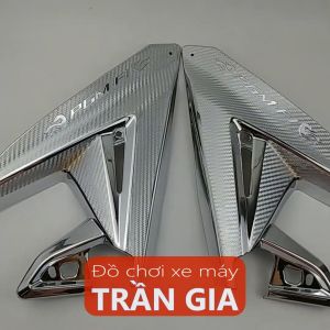 Ốp gác để chân sau xe AB airblade năm 2013-2014-2015 phụ kiện trang trí air blade xi inox