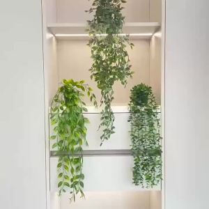1Pcs 80cm Green Artificial Plant Vine Wall Hanging Faux Plants for Home Room Decor Garden Wedding Decoration Outdoor Accessories