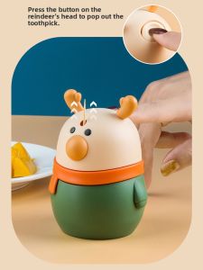 Luxury Household Creative Cute Automatic Pop-up Press-type Toothpick Container