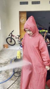 Jas Hujan Wanita Gamis Syari & Mantel Jumbo Bahan Premium