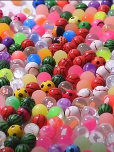 MAINAN BOLA BEKEL KARET BANYAK MOTIF UKUARAN NO 32 DIAMETER 3CM BIJI BEKEL LUCU BOLA KOLEKSI