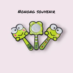 Isi 50pcs Souvenir Pernikahan Kaca Cermin Karakter lucu Keropi kemas plastik