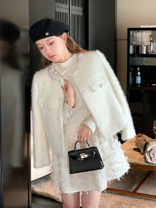 CHOUXIE | Trendy High-end Unique Lamb Fur Coat