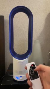 Bladeless Electric Fan with Remote No Blade Safety for Baby 180° Rotation and 90° Height Adjustment with Air Filtration