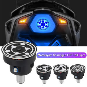 1PCS Universal Motorcycle Angel Eye LED Tail Brake Light 12V Mini Flash Strobe Warning Lamp Dirt Bike Rear Stop License P