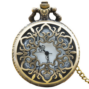 Đồng Hồ Thạch Anh Lật Hình Hoa Kiểu Cổ Điển Bằng Đồng Thau Kiểu Steampunk Đồng Hồ Bỏ Túi Kỷ Niệm Dành Cho Cả Nam Và Nữ