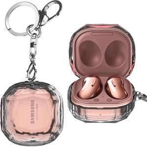 Trường hợp đối với Samsung Galaxy Chồi 2 Pro sống 2pro nhựa PC trong suốt xuyên thấu đính kim cương bảo vệ tai nghe trường hợp đối với Samsung Chồi 2 Pro trường hợp