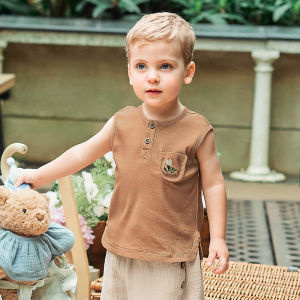 EMXEE | Cool Silk Modal Boys Sleeveless T-shirt