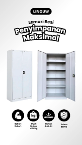 SPESIAL PROMO: Lemari Arsip Kantor PowerD Linouw - Lemari File | Rak Besi | Lemari Kabinet