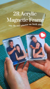 【Mach Photo】2R Acrylic Magnetic Photo Frame Thick and Durable High Clarity Home Decoration Tabletop Display Personalised Gift