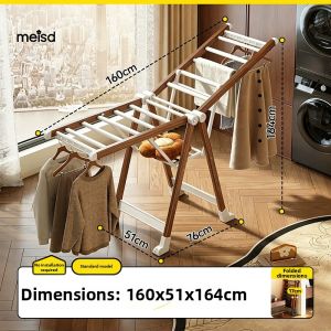 MEISD | Multi-function Mobile Folding Clothes Drying Rack
