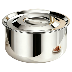 Chai Đựng Dầu Mỡ Nhà Bếp Bằng Thép Không Gỉ 316 Cấp Thực Phẩm Có Nắp Đậy Dùng Để Đựng Dầu Mỡ Động Vật Hình Bát Đĩa