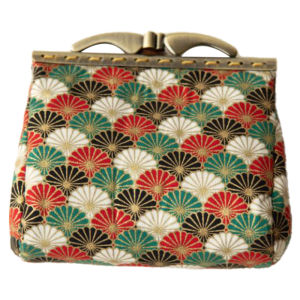 Handmade Vintage Coin Purse Wallet Card Holder Storage Bag Japanese Style Lock Bag Cotton Material Youth Fashion Spring Season