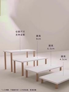 Elevated Desk Organizer Rack Wooden