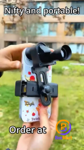 Mini Monocular High Power Zoom 20mm Lens Compact Pocket with Smartphone Clip Lightweight for Travel Bird Watching Hiking Concert Outdoor Sports
