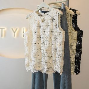 AIYITI | Áo Thun Mỏng Hở Lỗ Không Tay Dành Cho Mùa Hè