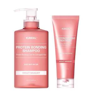 Dầu Gội Chăm Sóc Tóc Hư Tổn Kundal Protein Bonding Shampoo - Hương Violet Muguet 500ml