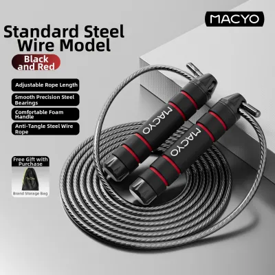 MACYO | Professional Weighted Steel Fitness Speed Rope
