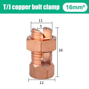 EELHOE | TJ Series Copper Split Bolt Connector Heavy Duty Durable Bolt Clamp for Outdoor Electrical Line Splicing Work