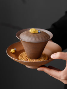 CIYIYAO | Buddhas Hand Design Vintage Ceramic Gaiwan Gongfu Tea Set