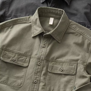 Áo Sơ Mi Nam Dài Tay Phong Cách Cổ Điển Mỹ Áo Khoác Thời Trang Thương Hiệu Ngoại Cỡ Dày Mùa Thu Mùa Đông Quần Áo Nam Phong Cách