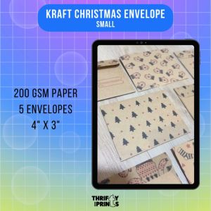 5pcs Kraft Money Envelope | 4x3inches | Angpao | Ampao | Christmas | Holiday