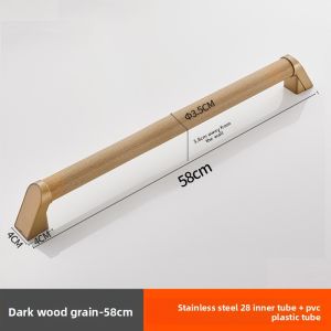 JIAWENHUA | Stainless Steel Wood Grain Safety Anti-Slip Bathroom Grab Bar