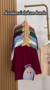 Kaos Anak Perempuan Lengan Panjang Edukasi Series Anak 1-14 Tahun