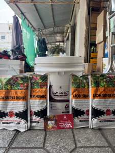 ( FREESHIP ) SCT ĐẠM CÁ [ xô 20 lít + 4gói HUMIC 500gr ] chuyên tăng sức đề kháng - lá xanh- kích thích ra rễ cho cây…