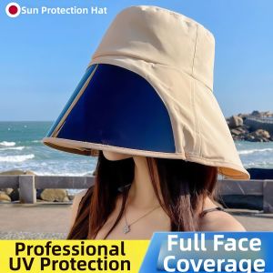 UV Protection Windproof Face Shield Sun Hat