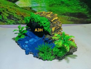 tebing variasi tema gua aquascape aquarium