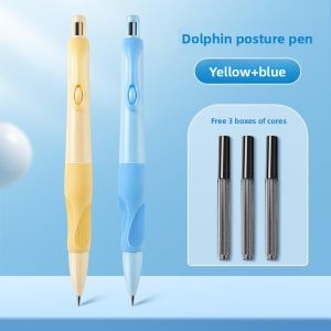 MONLEYTA | New Dolphin Automatic Pencil 2.0 Constant Core Thick Rod Correct Posture Grasping For Beginners Primary School Students