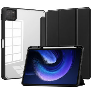 DANYCASE for Xiaomi Pad 8/8Pro 11.2“ Mipad 7/7Pro 11.2“ Mipad 6/6Pro 11inch Case Mipad 5/5Pro 11inch Xiaomi Redmi Pad SE Redmi Pad 2 Pro 12.1” Redmi Pad Pro 12.1" POCO Pad X1 11.2inch POCO Pad M1 12.1inch Smart Tablet Acrylic Clear Cover with Pen Slot
