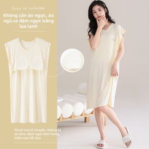 MiiOW | Đầm Ngủ Mỏng Có Đệm Ngực Hơi Mát Cho Mùa Hè