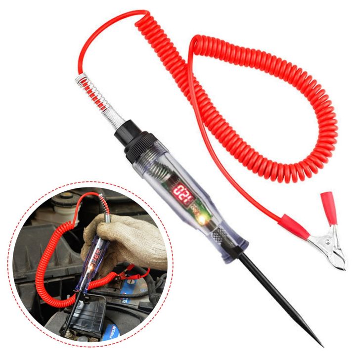 6V/12V/24V Car Circuit Tester Premium Test Light Probe Pen Light Bulb ...