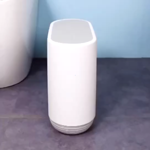 Ecoco Trash Bin with Cover 10L Large Capacity 15cm Narrow Design Press Open Double Layer Simple design