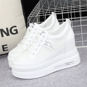 Womens Breathable Sport Shoes Thick Bottom Net Surface Casual Summer New Style Air Permeable Flat Heel Korean Style Flats